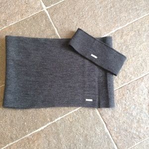 COPY - Calvin Klein infinity scarf and head wrap set.